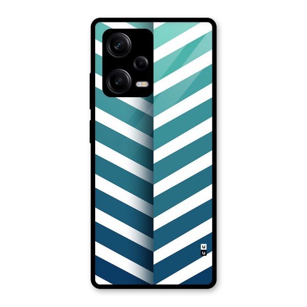 Awesome Angular Stripes Glass Back Case for Redmi Note 12 Pro