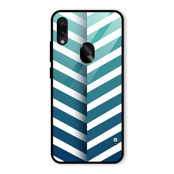 Awesome Angular Stripes Glass Back Case for Redmi Note 7