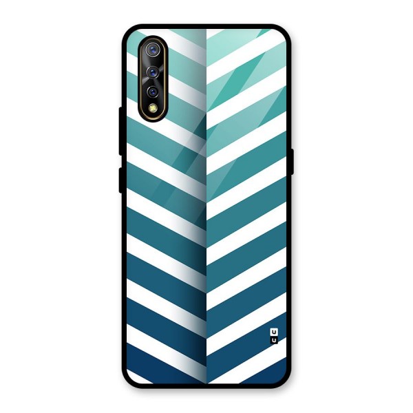 Awesome Angular Stripes Glass Back Case for Vivo S1