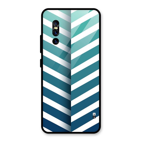 Awesome Angular Stripes Glass Back Case for Vivo V15 Pro