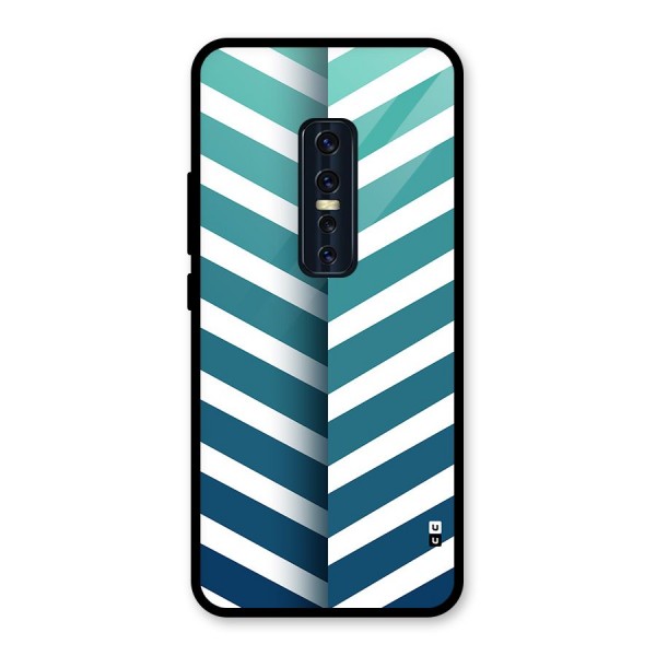 Awesome Angular Stripes Glass Back Case for Vivo V17 Pro