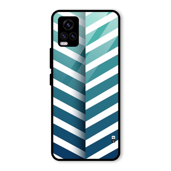 Awesome Angular Stripes Glass Back Case for Vivo V20