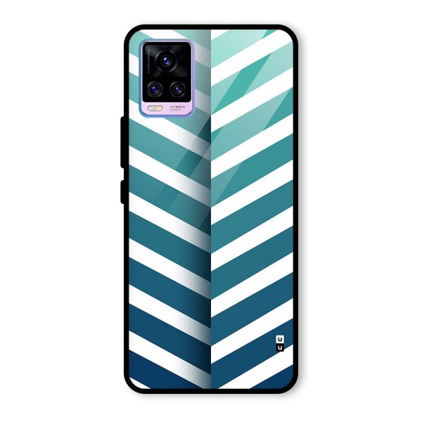 Awesome Angular Stripes Glass Back Case for Vivo V20 Pro