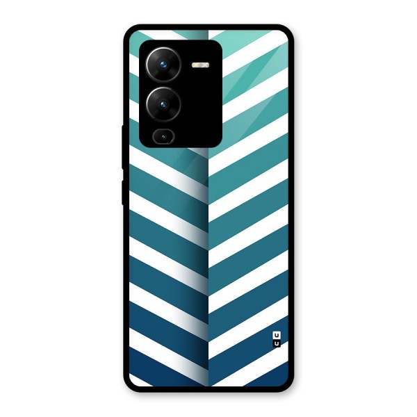 Awesome Angular Stripes Glass Back Case for Vivo V25 Pro