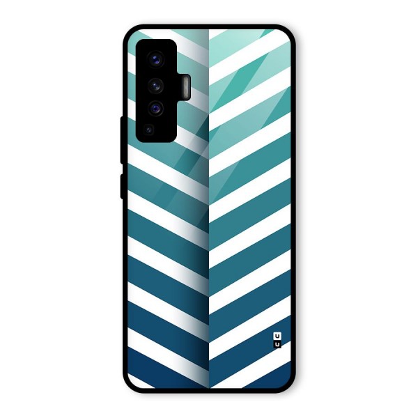 Awesome Angular Stripes Glass Back Case for Vivo X50