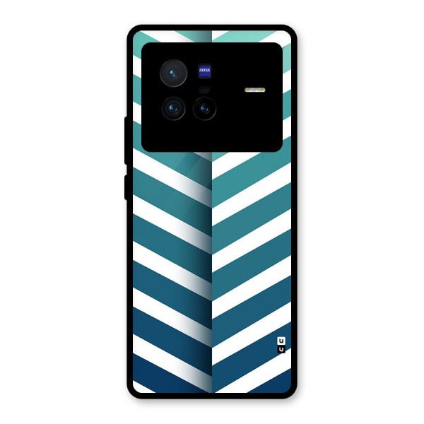 Awesome Angular Stripes Glass Back Case for Vivo X80