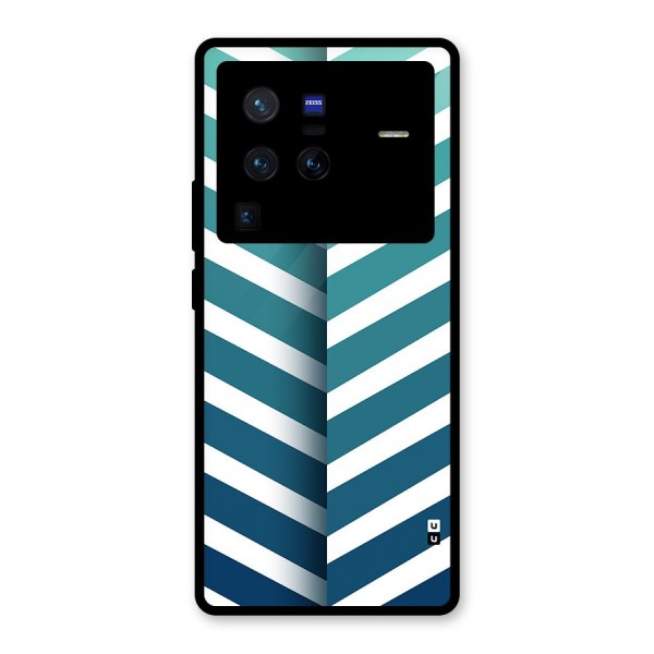 Awesome Angular Stripes Glass Back Case for Vivo X80 Pro