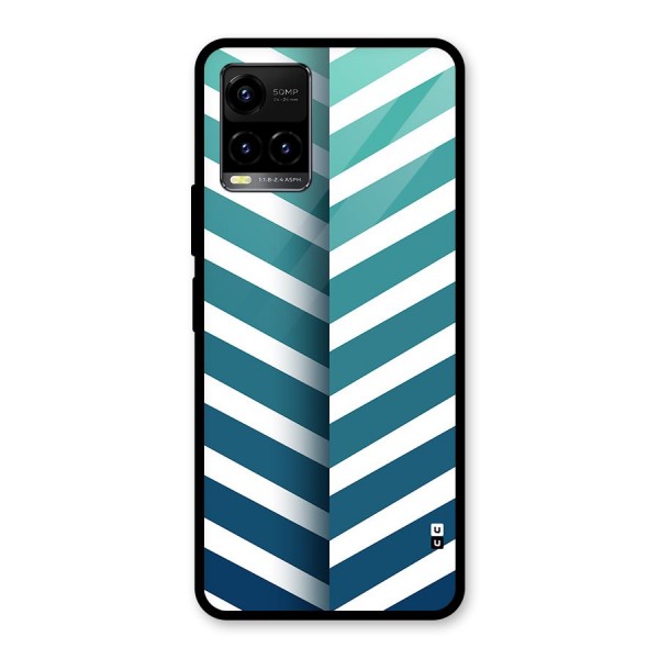 Awesome Angular Stripes Glass Back Case for Vivo Y21A