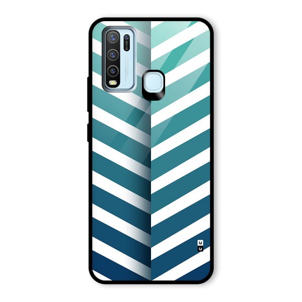 Awesome Angular Stripes Glass Back Case for Vivo Y30