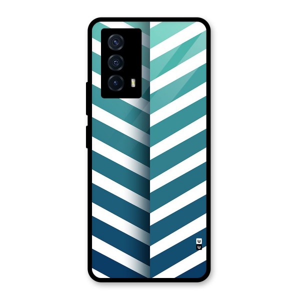 Awesome Angular Stripes Glass Back Case for Vivo iQOO Z5