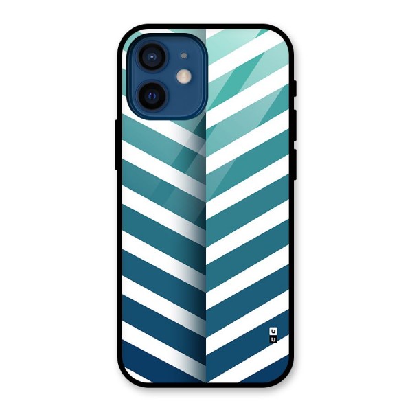 Awesome Angular Stripes Glass Back Case for iPhone 12 Mini