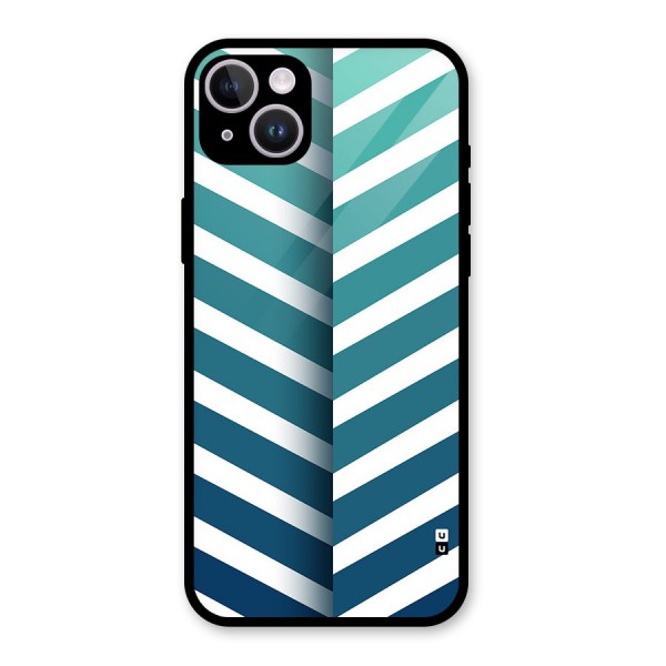 Awesome Angular Stripes Glass Back Case for iPhone 14 Plus