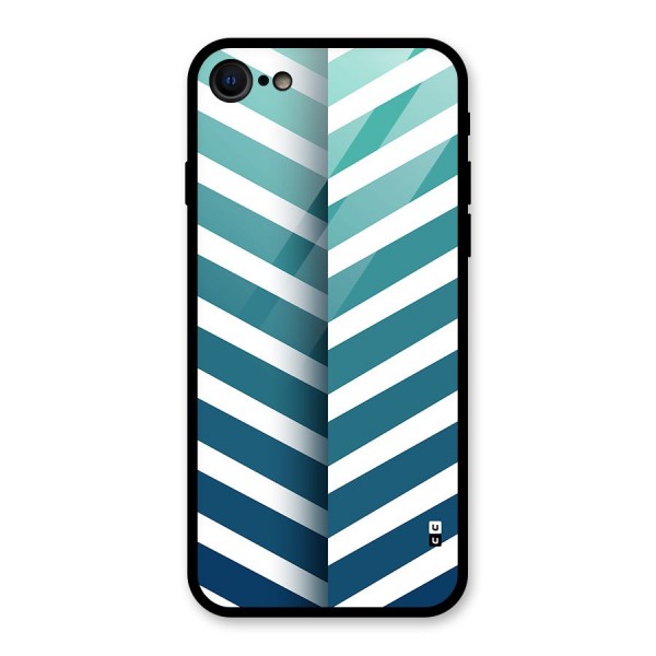 Awesome Angular Stripes Glass Back Case for iPhone 8