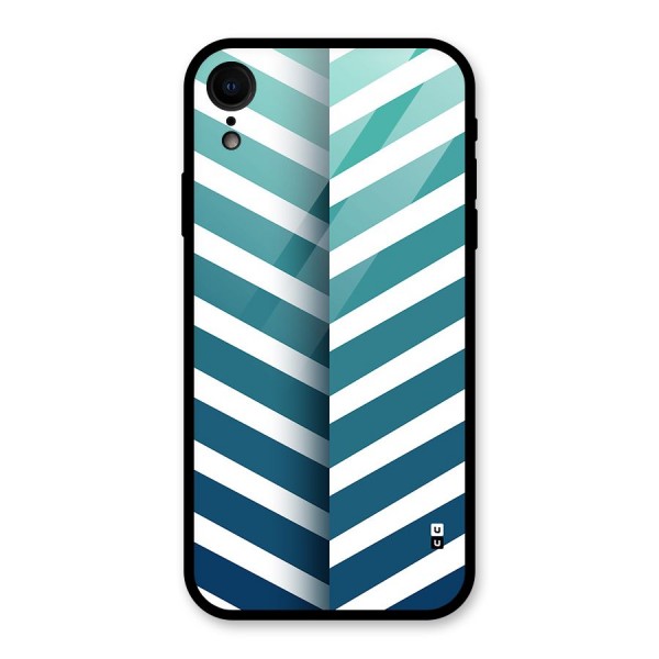 Awesome Angular Stripes Glass Back Case for iPhone XR