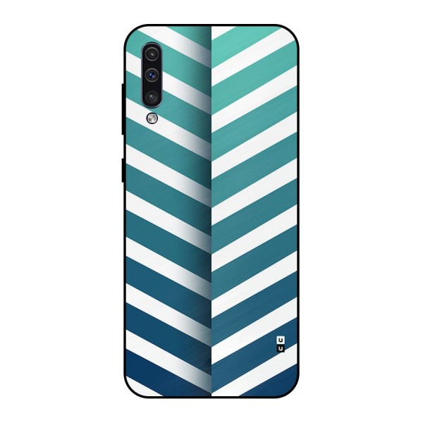 Awesome Angular Stripes Metal Back Case for Galaxy A50