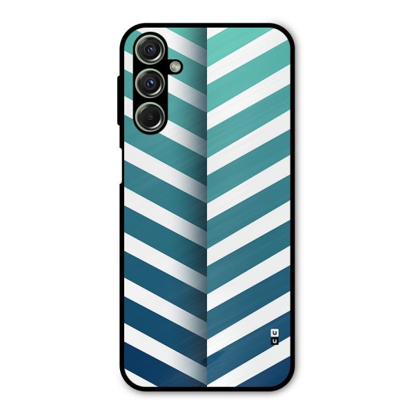 Awesome Angular Stripes Metal Back Case for Galaxy F34