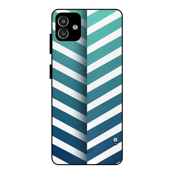 Awesome Angular Stripes Metal Back Case for Galaxy M13 5G