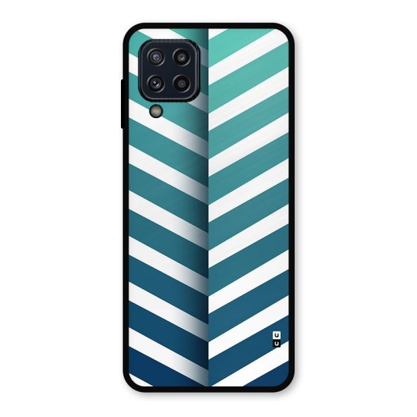 Awesome Angular Stripes Metal Back Case for Galaxy M32