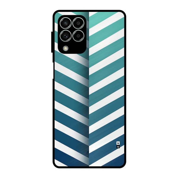 Awesome Angular Stripes Metal Back Case for Galaxy M33