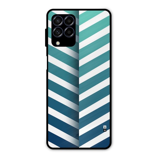 Awesome Angular Stripes Metal Back Case for Galaxy M53 5G