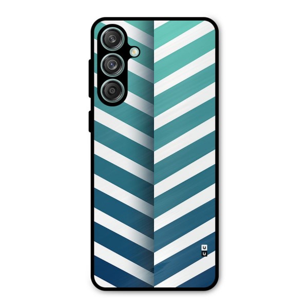 Awesome Angular Stripes Metal Back Case for Galaxy M55 5G