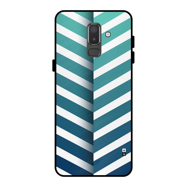 Awesome Angular Stripes Metal Back Case for Galaxy On8 (2018)