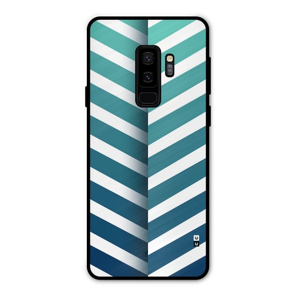 Awesome Angular Stripes Metal Back Case for Galaxy S9 Plus