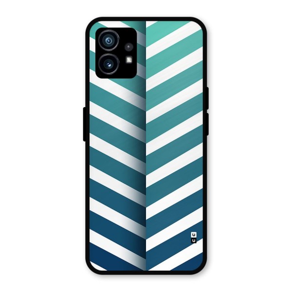 Awesome Angular Stripes Metal Back Case for Nothing Phone 1