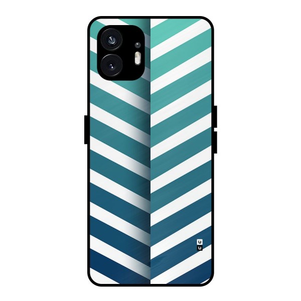 Awesome Angular Stripes Metal Back Case for Nothing Phone 2