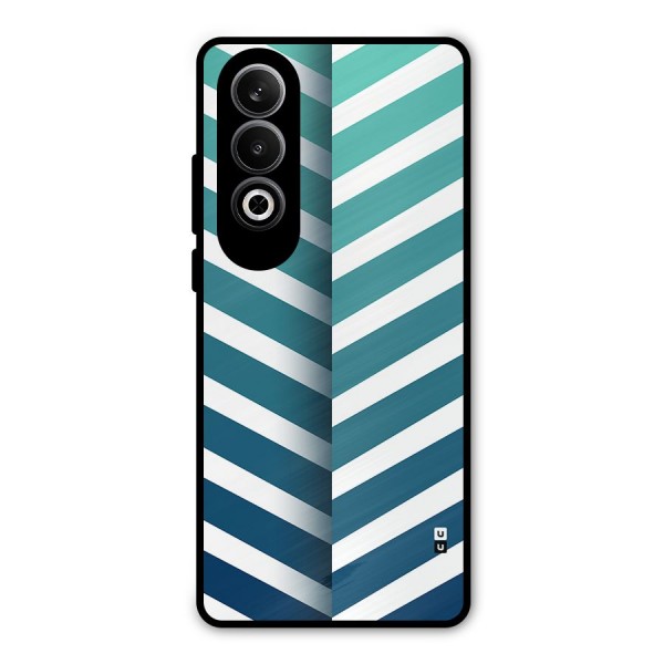 Awesome Angular Stripes Metal Back Case for OnePlus Nord CE4