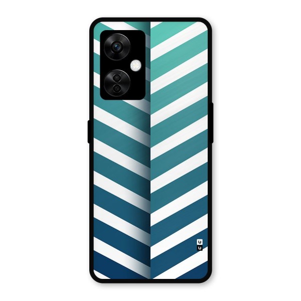 Awesome Angular Stripes Metal Back Case for OnePlus Nord CE 3 Lite