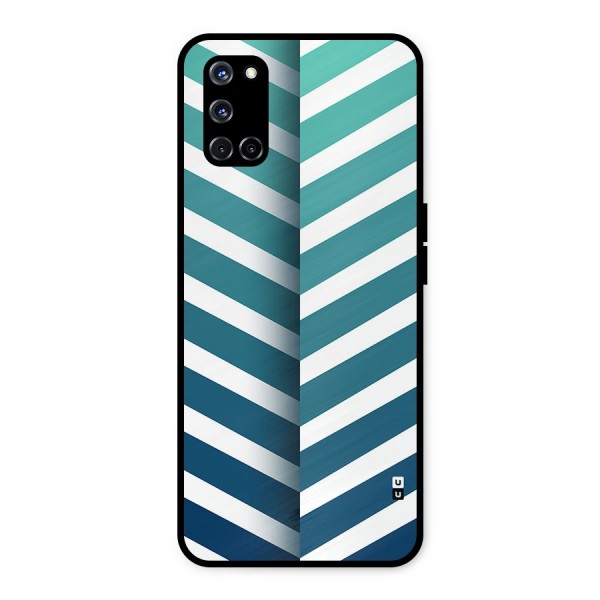 Awesome Angular Stripes Metal Back Case for Oppo A52