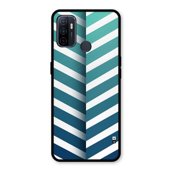 Awesome Angular Stripes Metal Back Case for Oppo A53