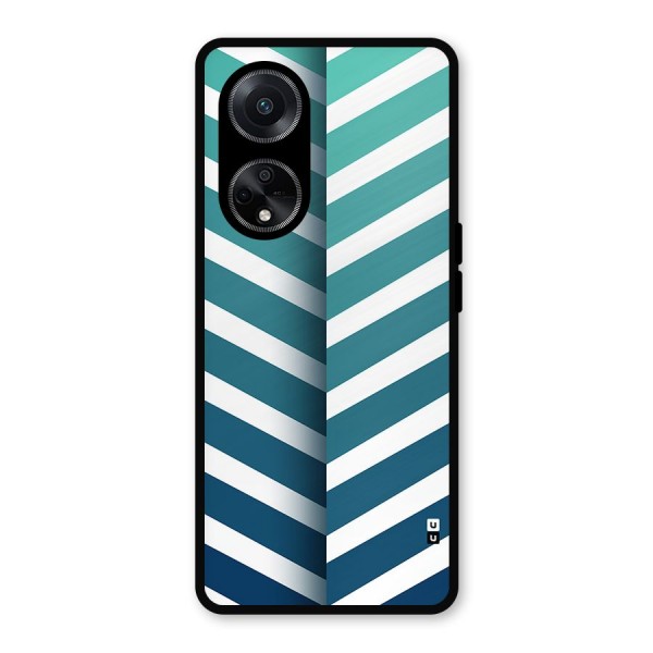 Awesome Angular Stripes Metal Back Case for Oppo F23