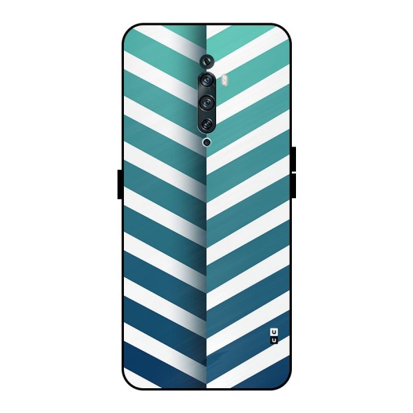 Awesome Angular Stripes Metal Back Case for Oppo Reno2 F