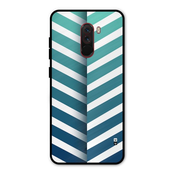 Awesome Angular Stripes Metal Back Case for Poco F1