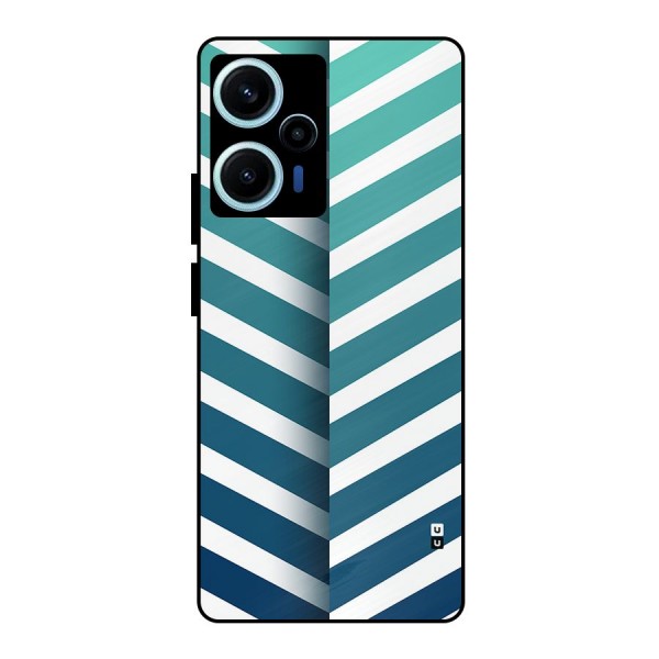 Awesome Angular Stripes Metal Back Case for Poco F5