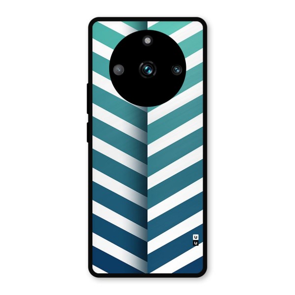 Awesome Angular Stripes Metal Back Case for Realme 11 Pro