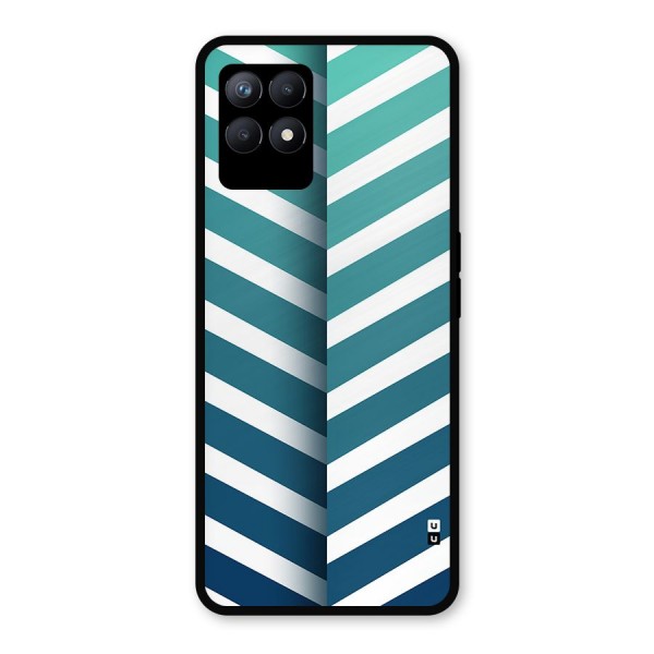 Awesome Angular Stripes Metal Back Case for Realme 8i