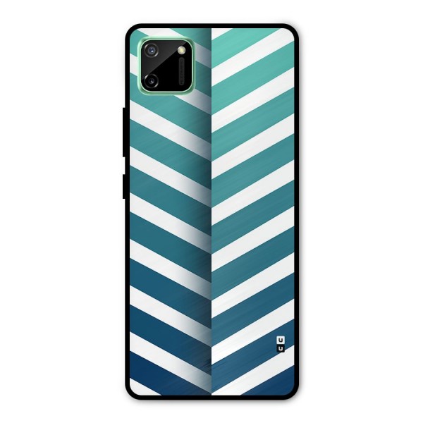 Awesome Angular Stripes Metal Back Case for Realme C11