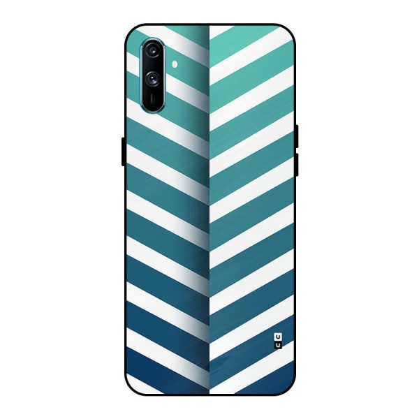 Awesome Angular Stripes Metal Back Case for Realme C3