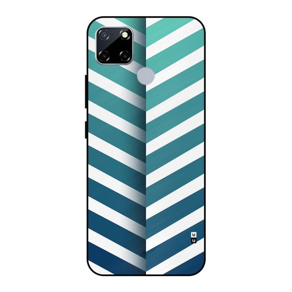 Awesome Angular Stripes Metal Back Case for Realme Narzo 20