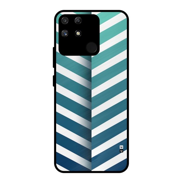 Awesome Angular Stripes Metal Back Case for Realme Narzo 50A