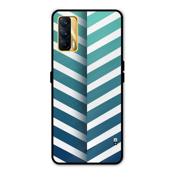 Awesome Angular Stripes Metal Back Case for Realme X7