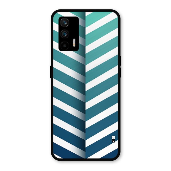 Awesome Angular Stripes Metal Back Case for Realme X7 Max