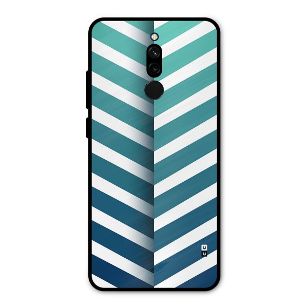 Awesome Angular Stripes Metal Back Case for Redmi 8