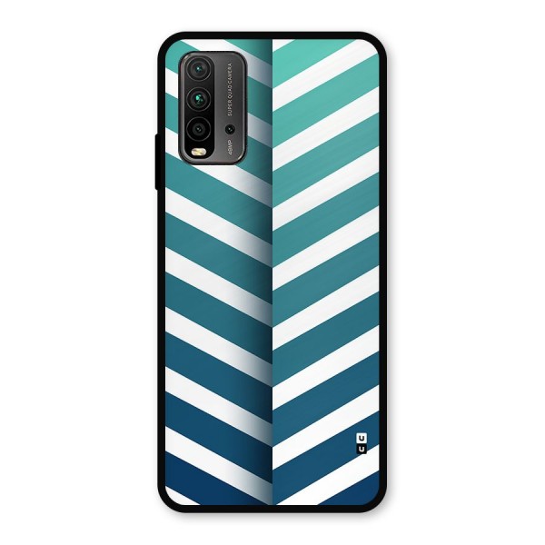 Awesome Angular Stripes Metal Back Case for Redmi 9 Power