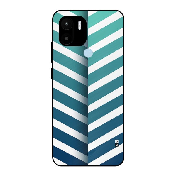 Awesome Angular Stripes Metal Back Case for Redmi A1 Plus