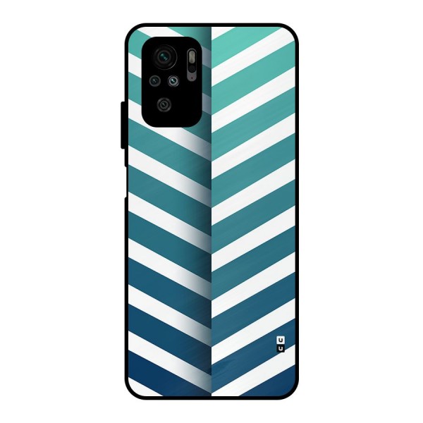 Awesome Angular Stripes Metal Back Case for Redmi Note 10