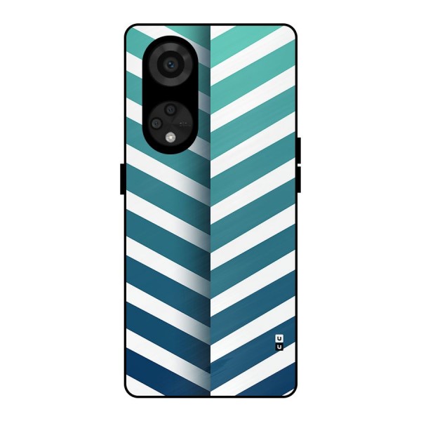 Awesome Angular Stripes Metal Back Case for Reno8 T 5G